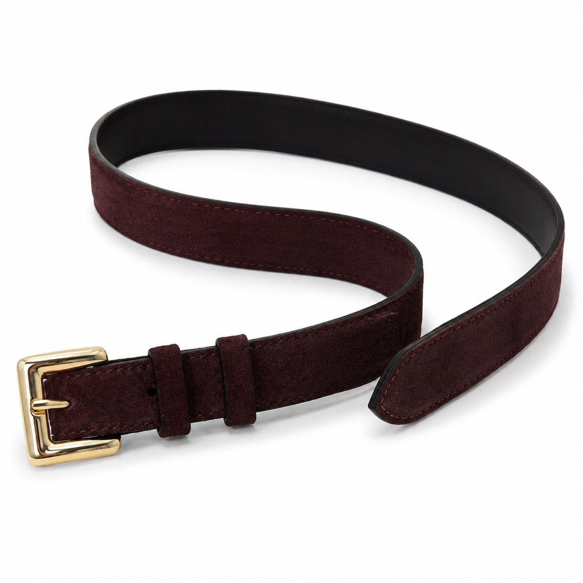 Riri Belt - Bordo Süet