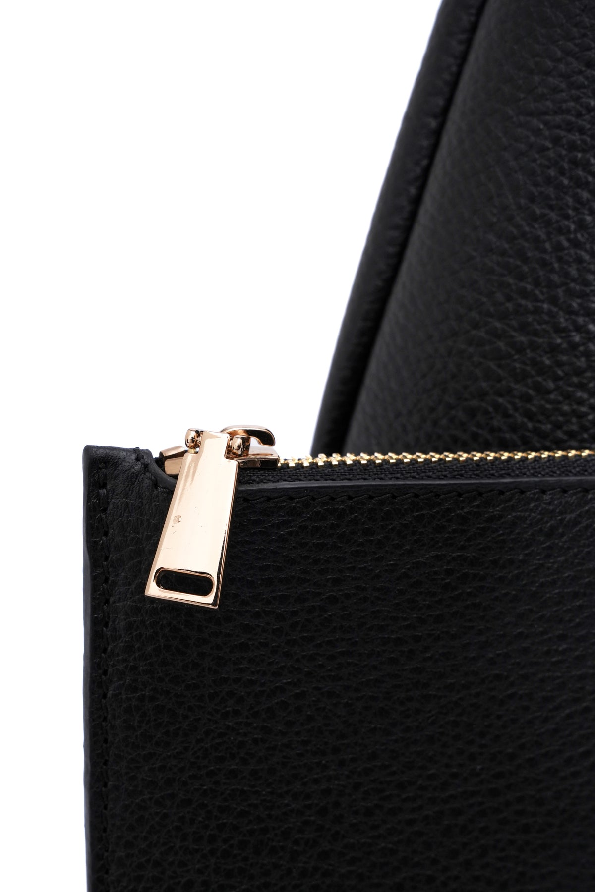 Katrina black leather shoulder bag
