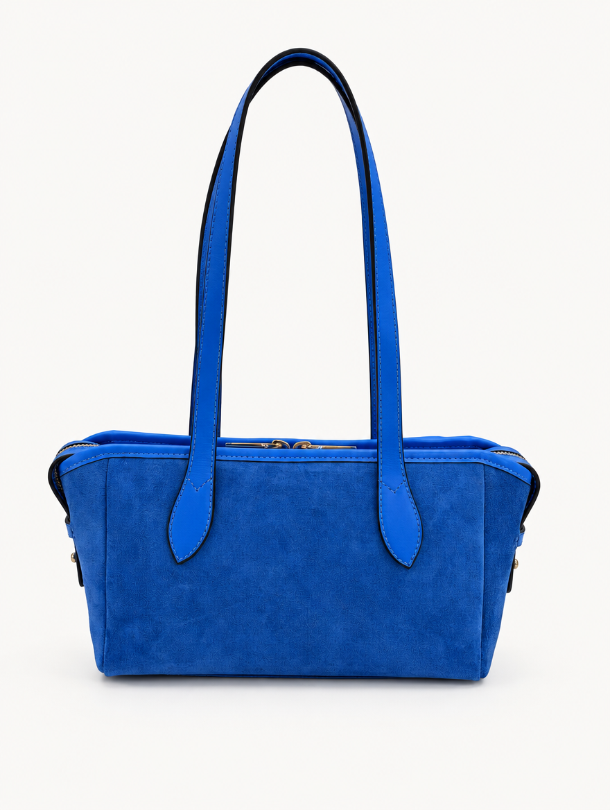 RACHEL SHOULDER - BLUE SUEDE