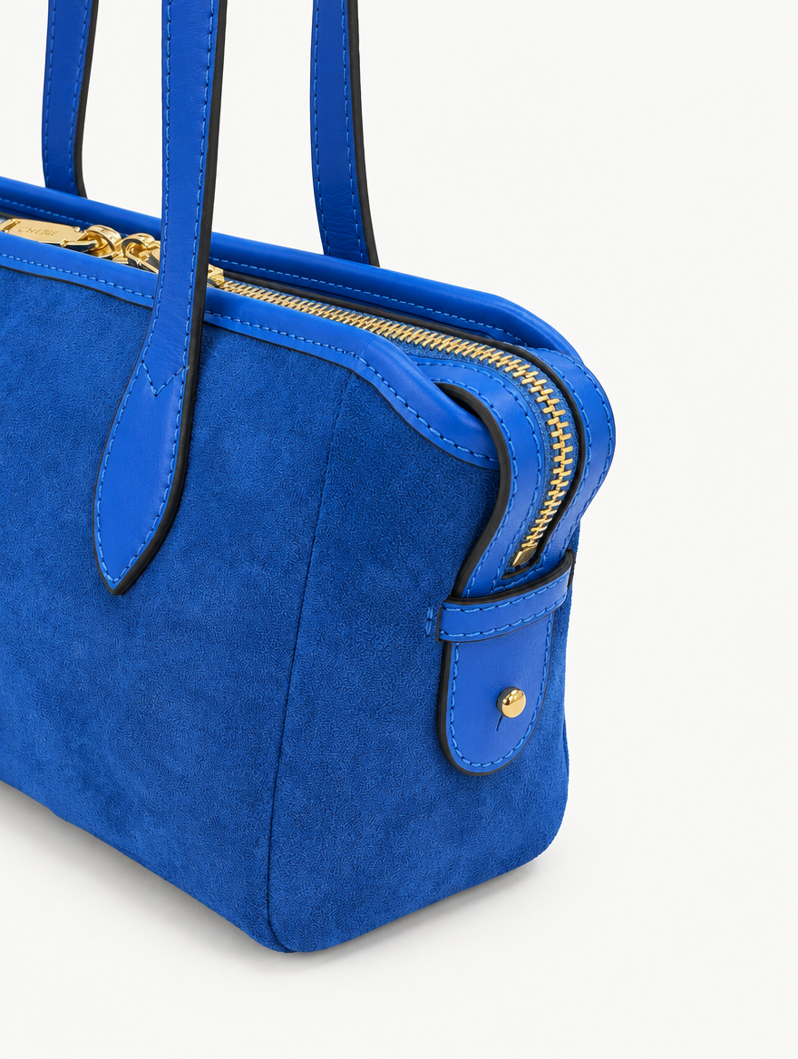 RACHEL SHOULDER - BLUE SUEDE
