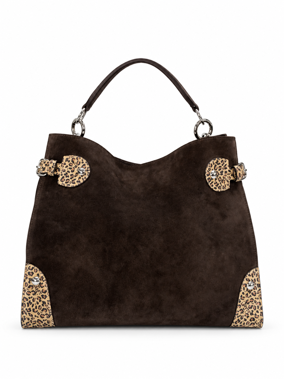 Trapper brown suede - leopard