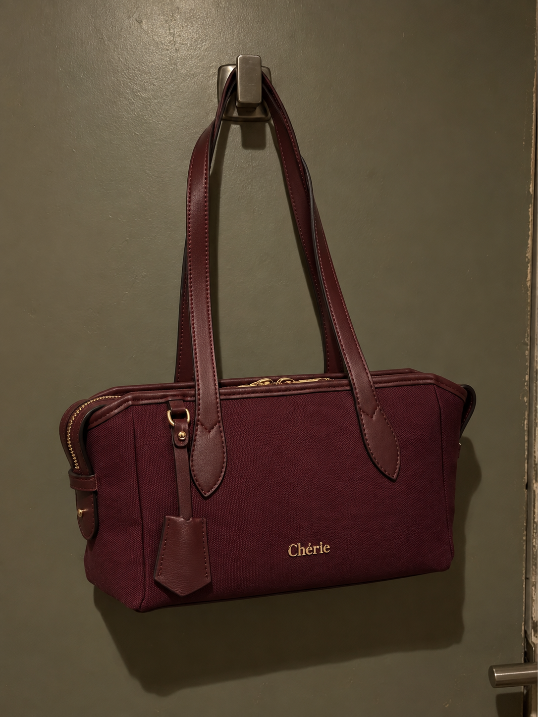RACHEL SHOULDER - BURGUNDY CANVAS