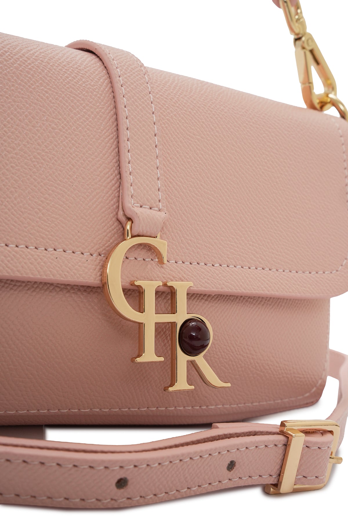 Stella - Pink Vegan Leather Mini Shoulder Bag