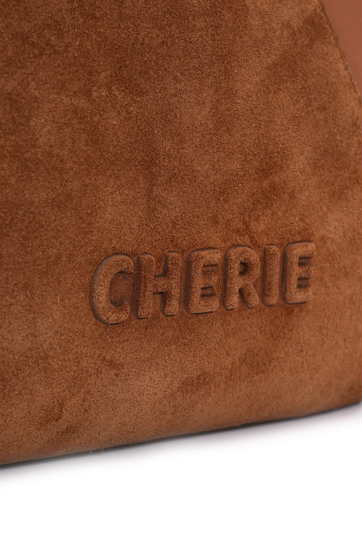 Katrina tan suede/leather shoulder bag