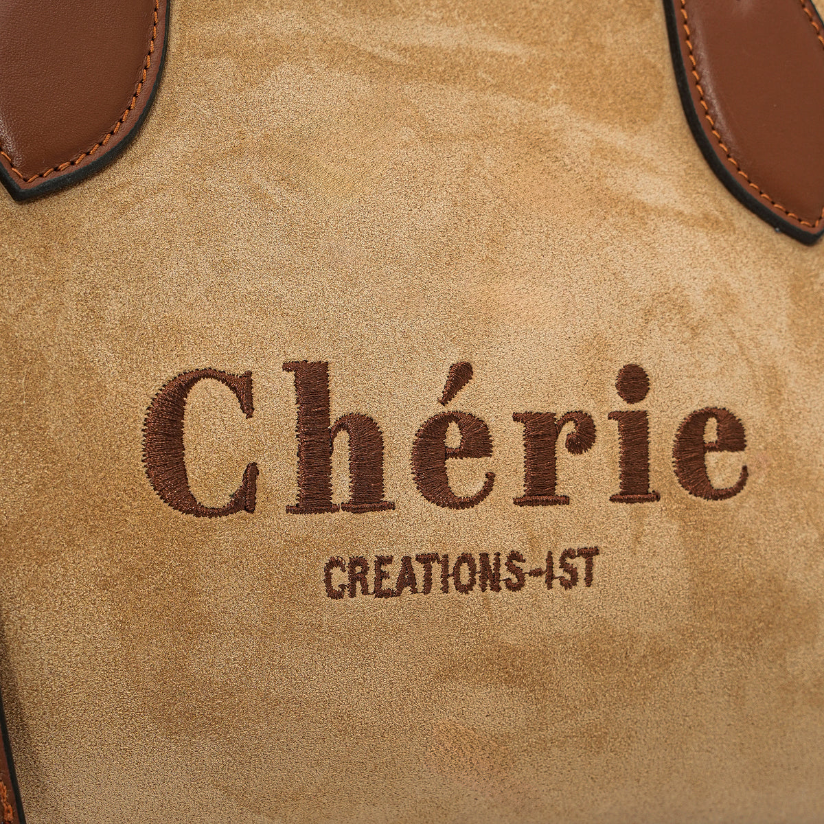 Rachel Medium Suede/Tan leather