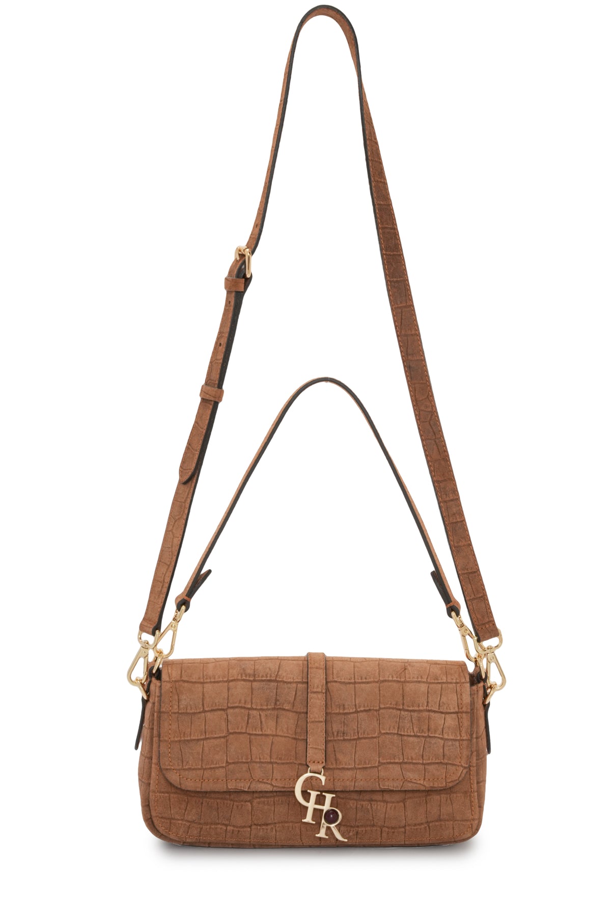 Stella - Tan Croc Suede | Medium