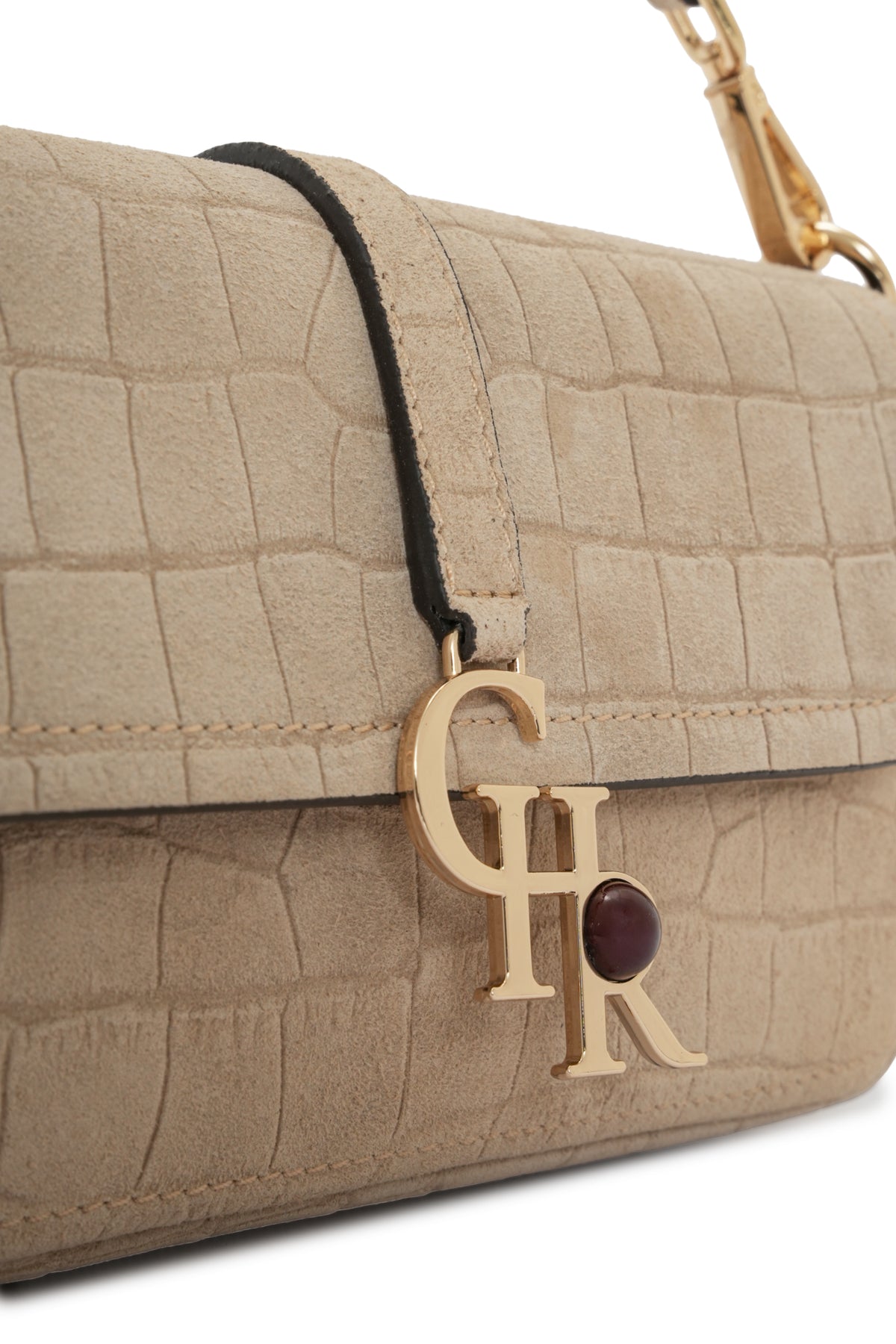 Stella - Biscuit Croc Suede | Mini