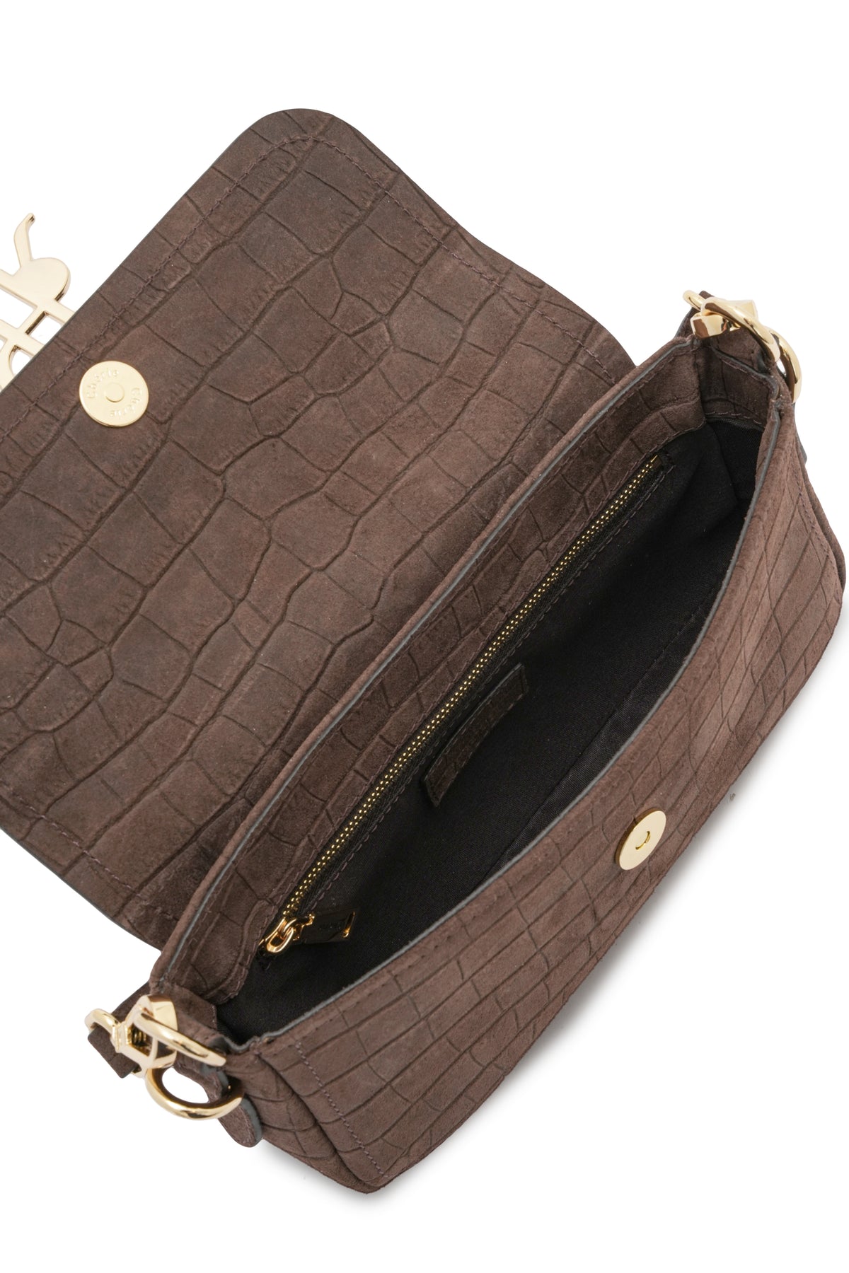 Stella - Brown Croc Suede | Medium