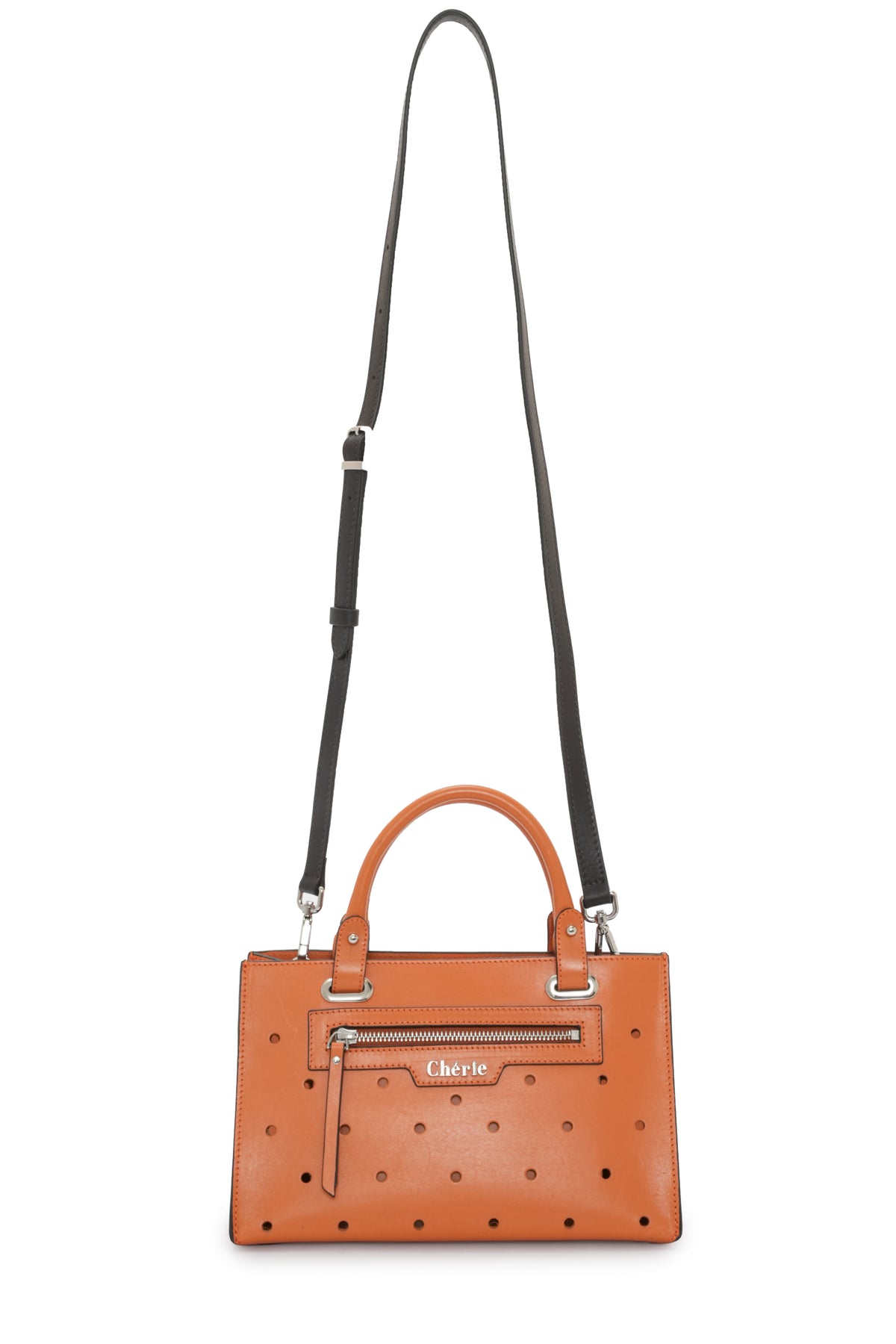 Paris - Orange Leather Mini
