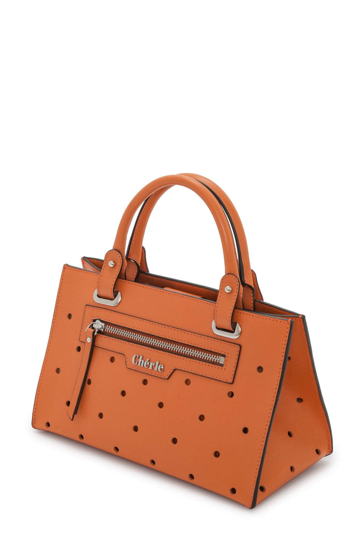 Paris - Orange Leather Mini