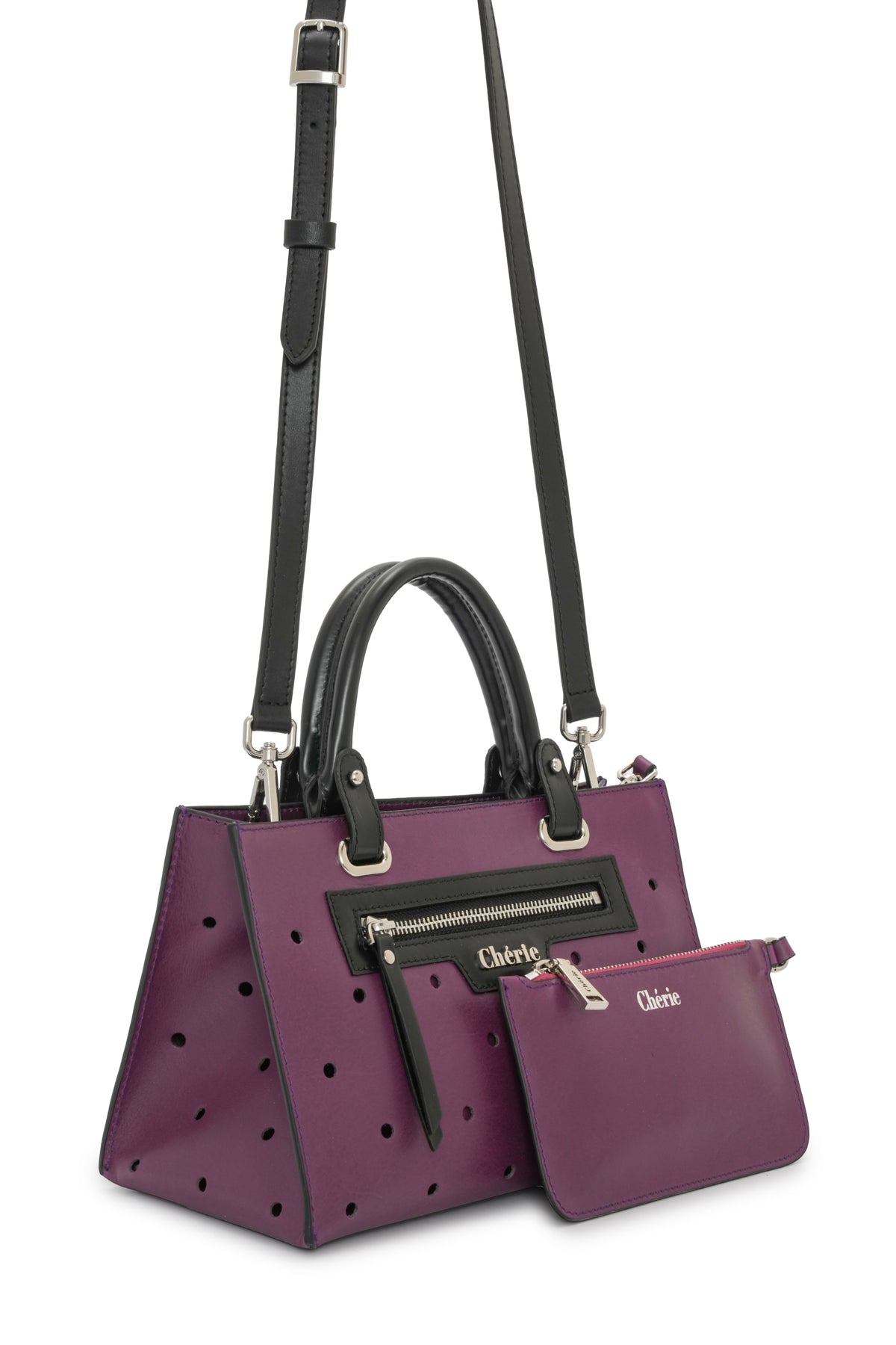 Paris - Purple Leather Mini