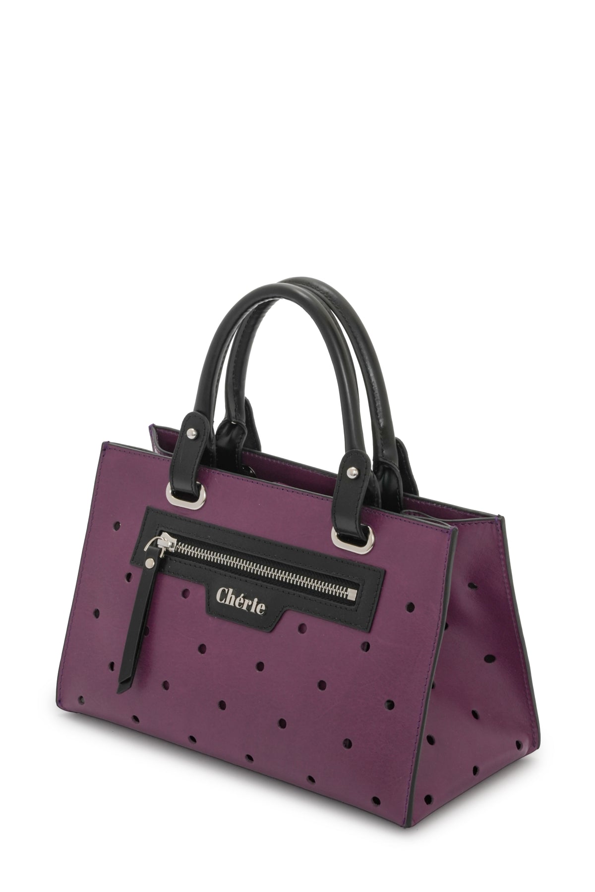 Paris - Purple Leather Mini