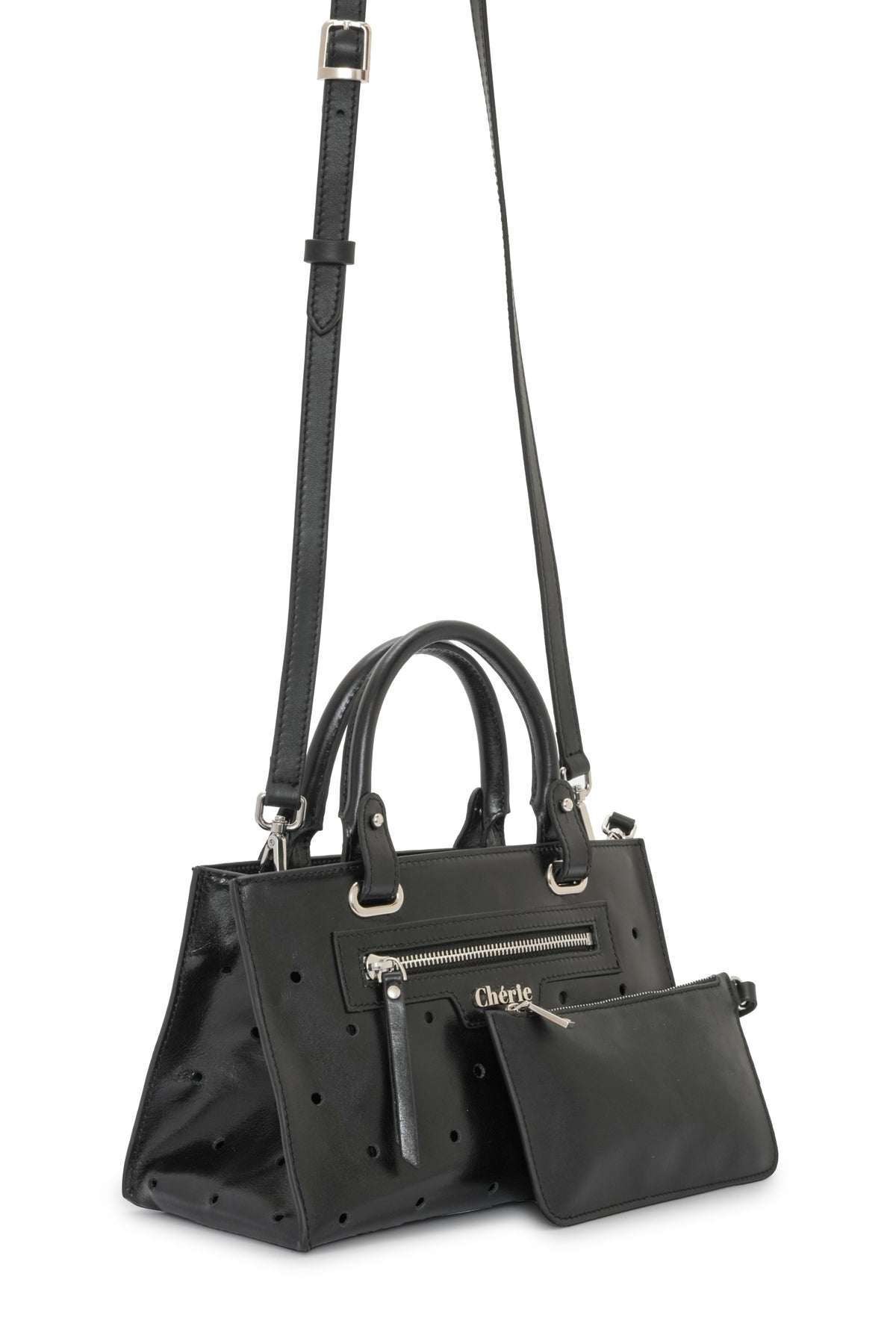 Paris - Black Leather Mini