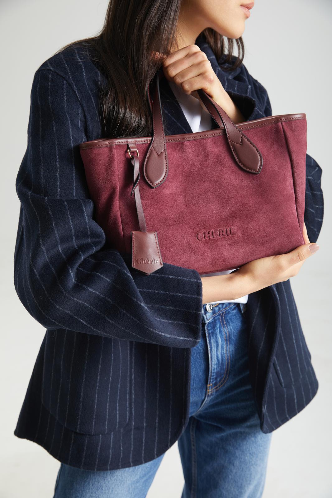 Rachel Burgundy Suede