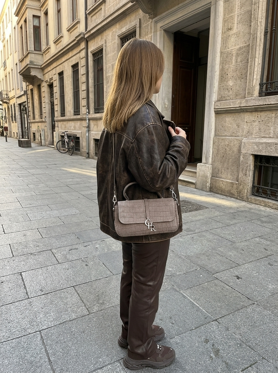Stella Rock Croc Suede Medium - model üzerinde