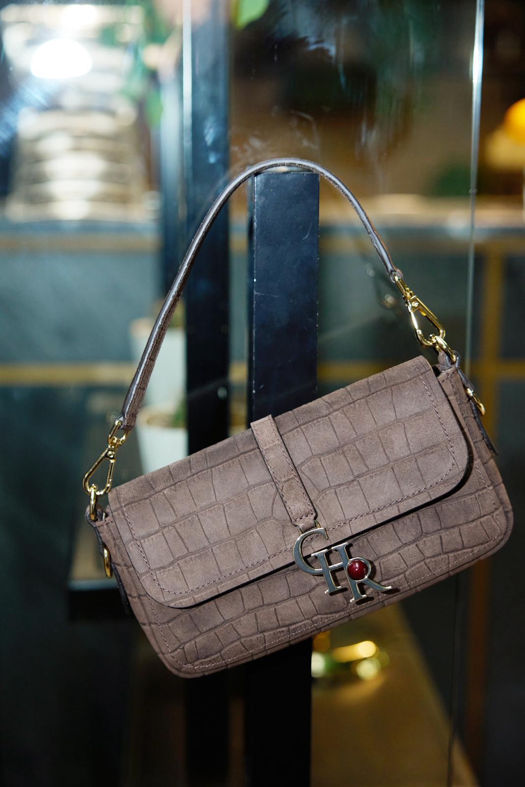 Stella - Brown Croc Suede | Mini