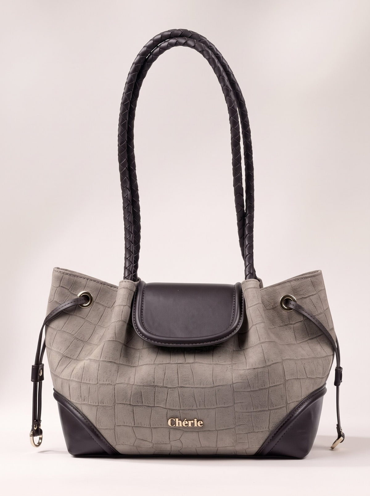 BLAIR - Mink Croc Suede