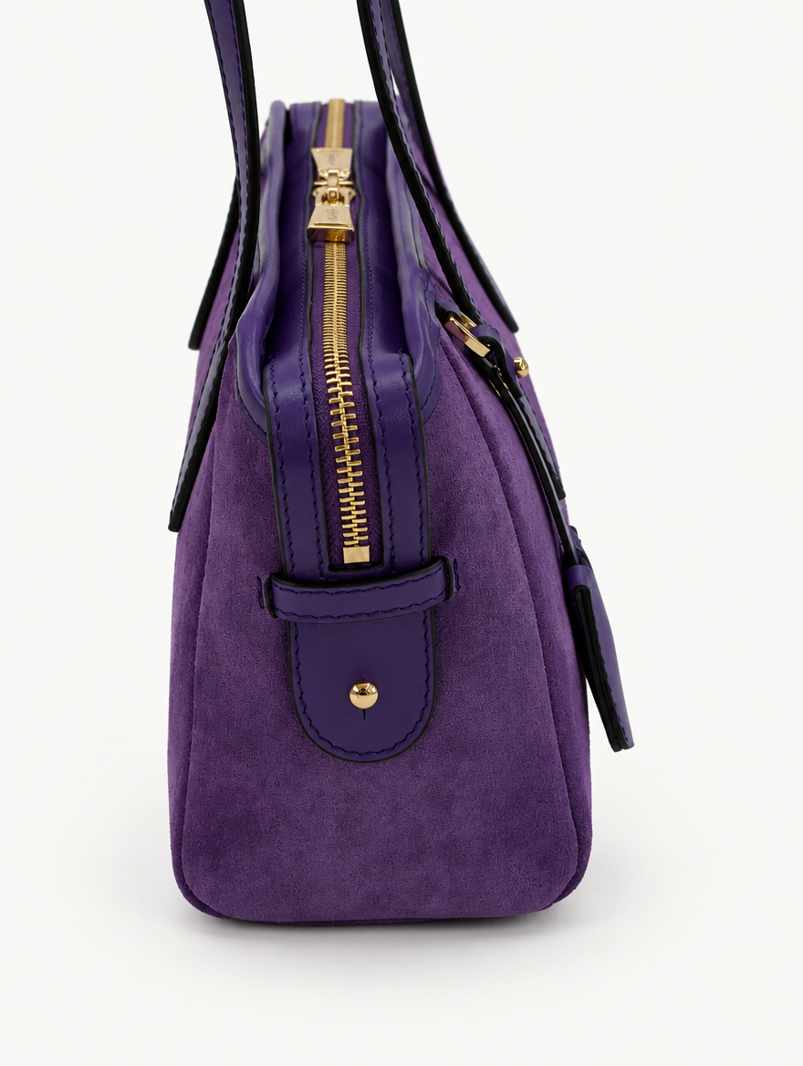 RACHEL SHOULDER - PURPLE SUEDE