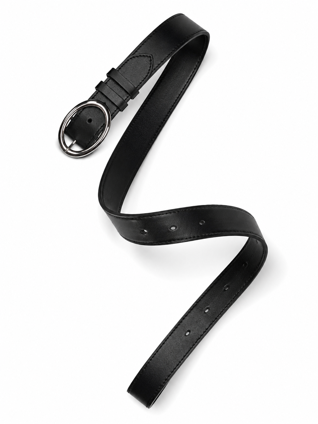 Serena Belt - Siyah Deri