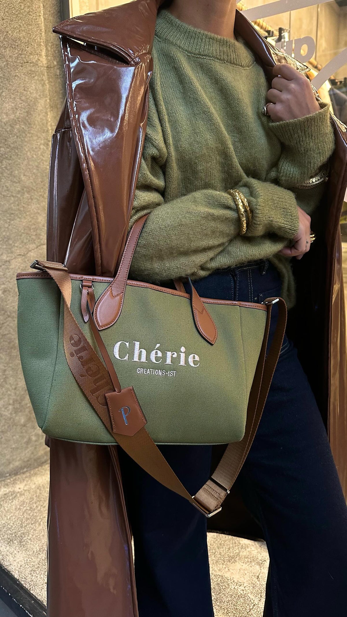 Rachel Canvas Medium  forest green
