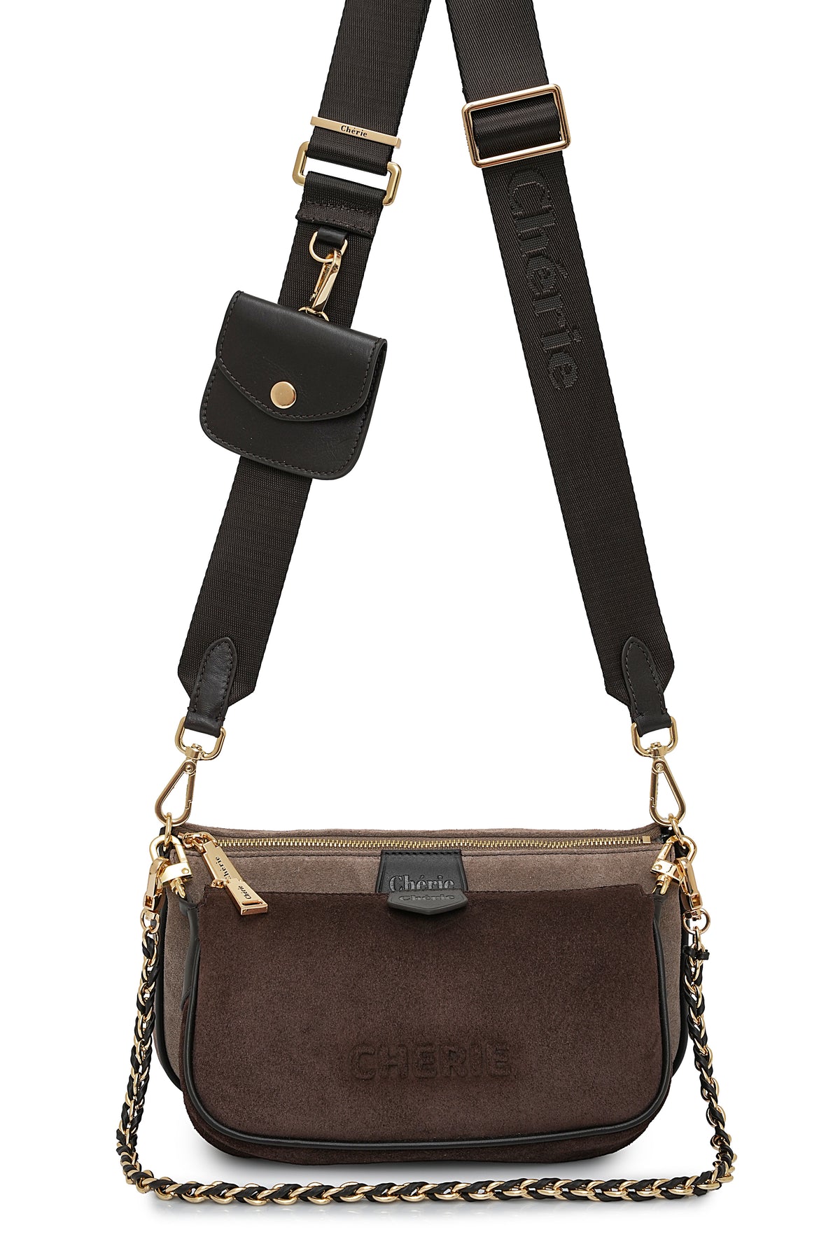 Lovita suede taupe/brown