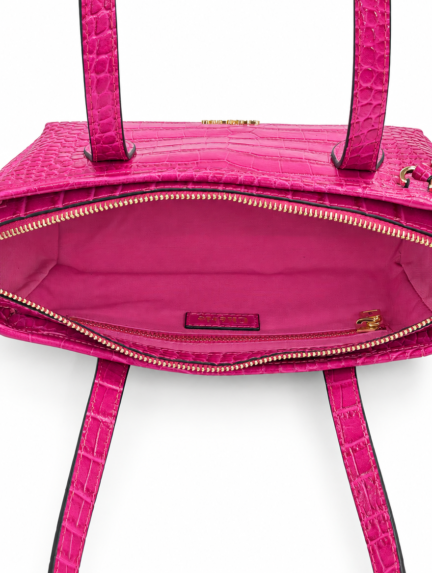 RACHEL SHOULDER - PINK CROCO