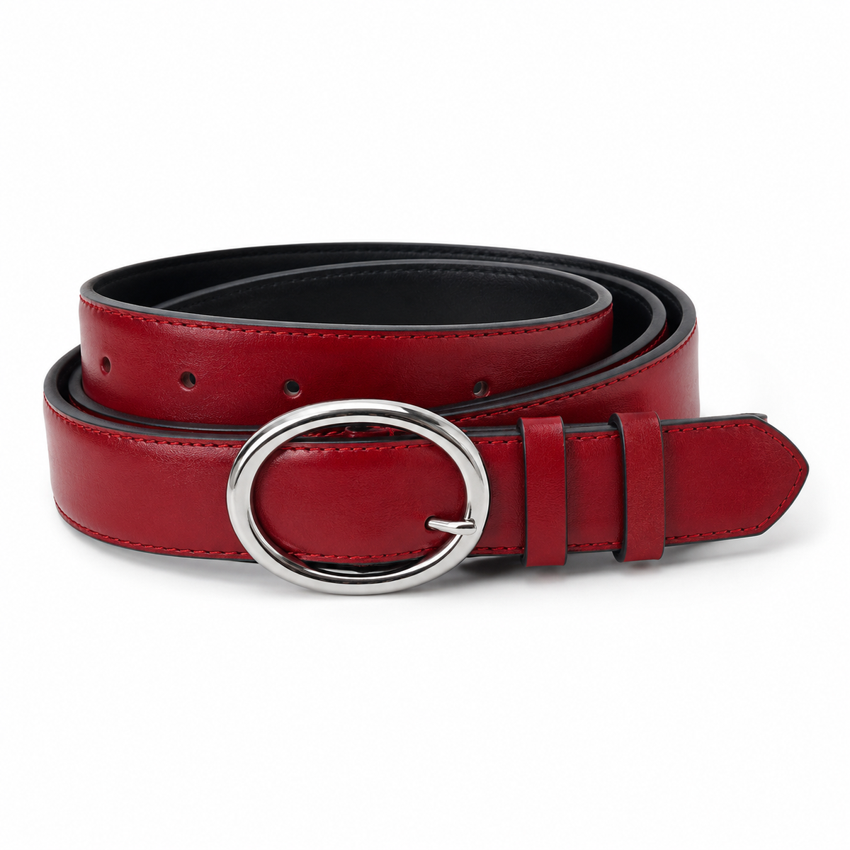 Serena Belt - Kırmızı Deri