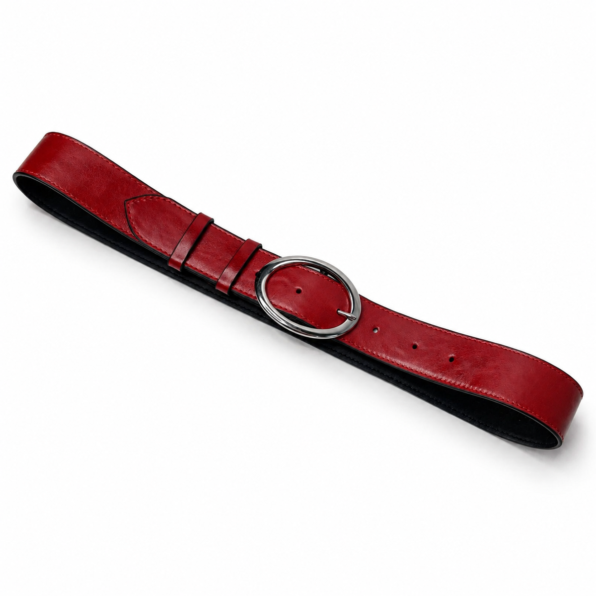 Serena Belt - Kırmızı Deri