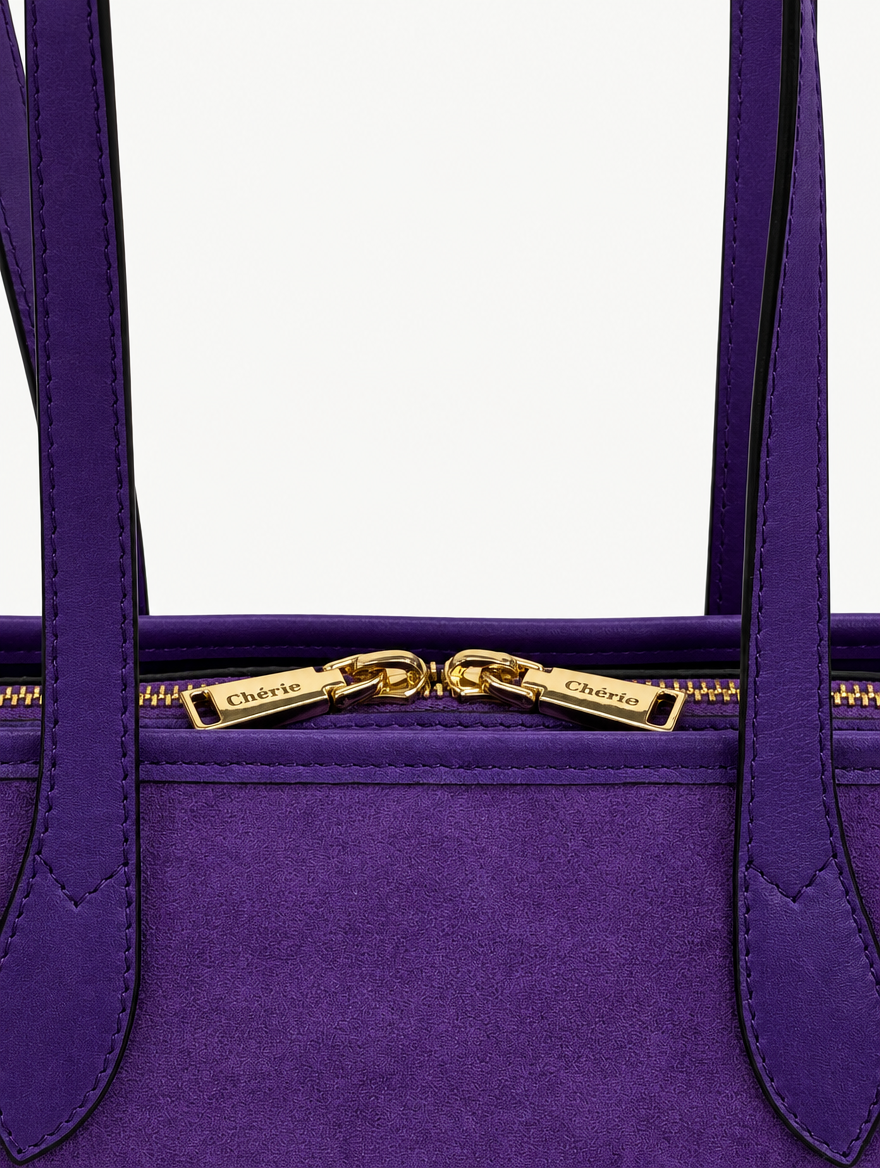RACHEL SHOULDER - PURPLE SUEDE