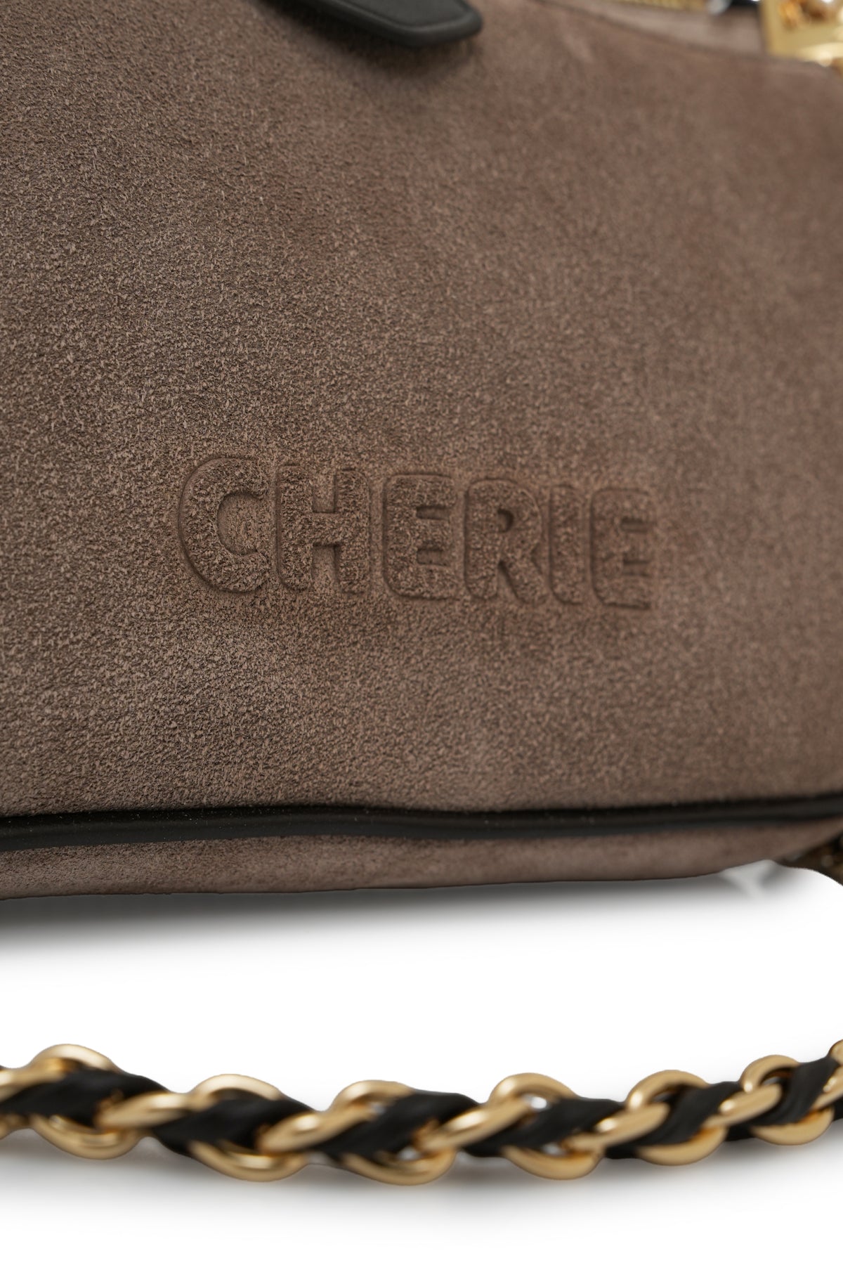 Lovita suede taupe/taupe