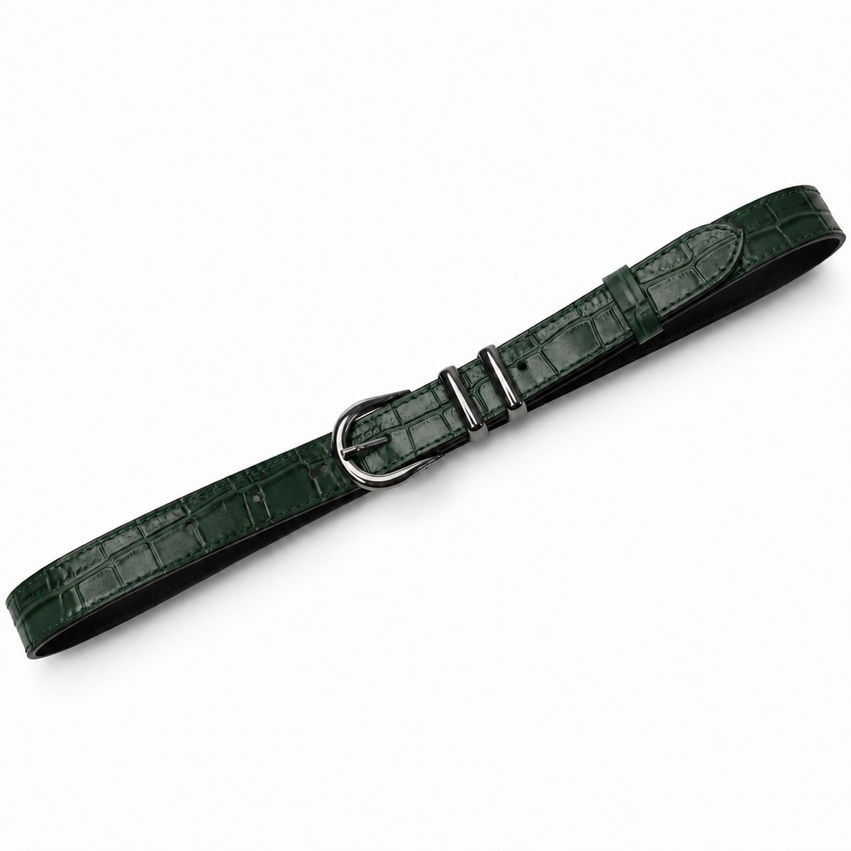 Cozy Belt - Yeşil Croc Deri