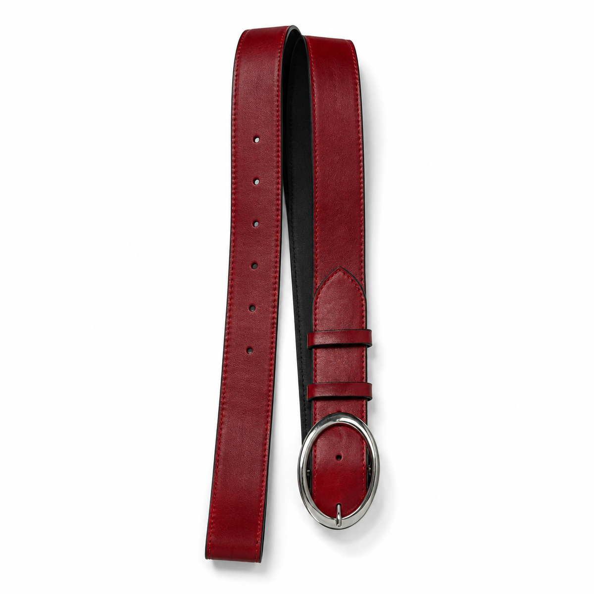 Serena Belt - Kırmızı Deri