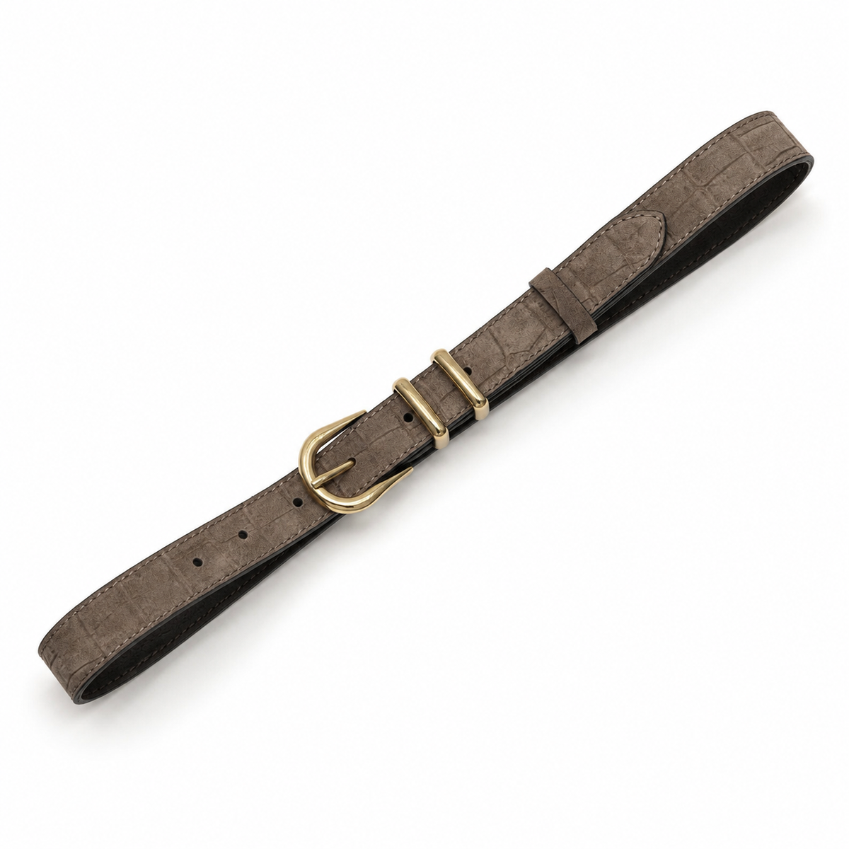Cozy Belt - Vizon Croc Süet