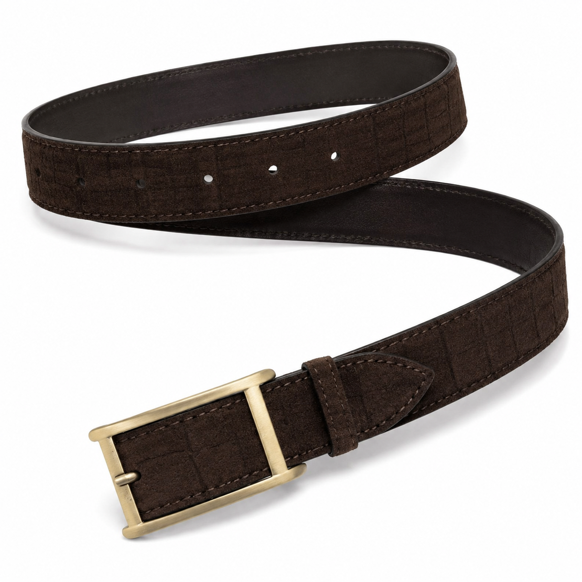 Athena Belt - Kahverengi Süet