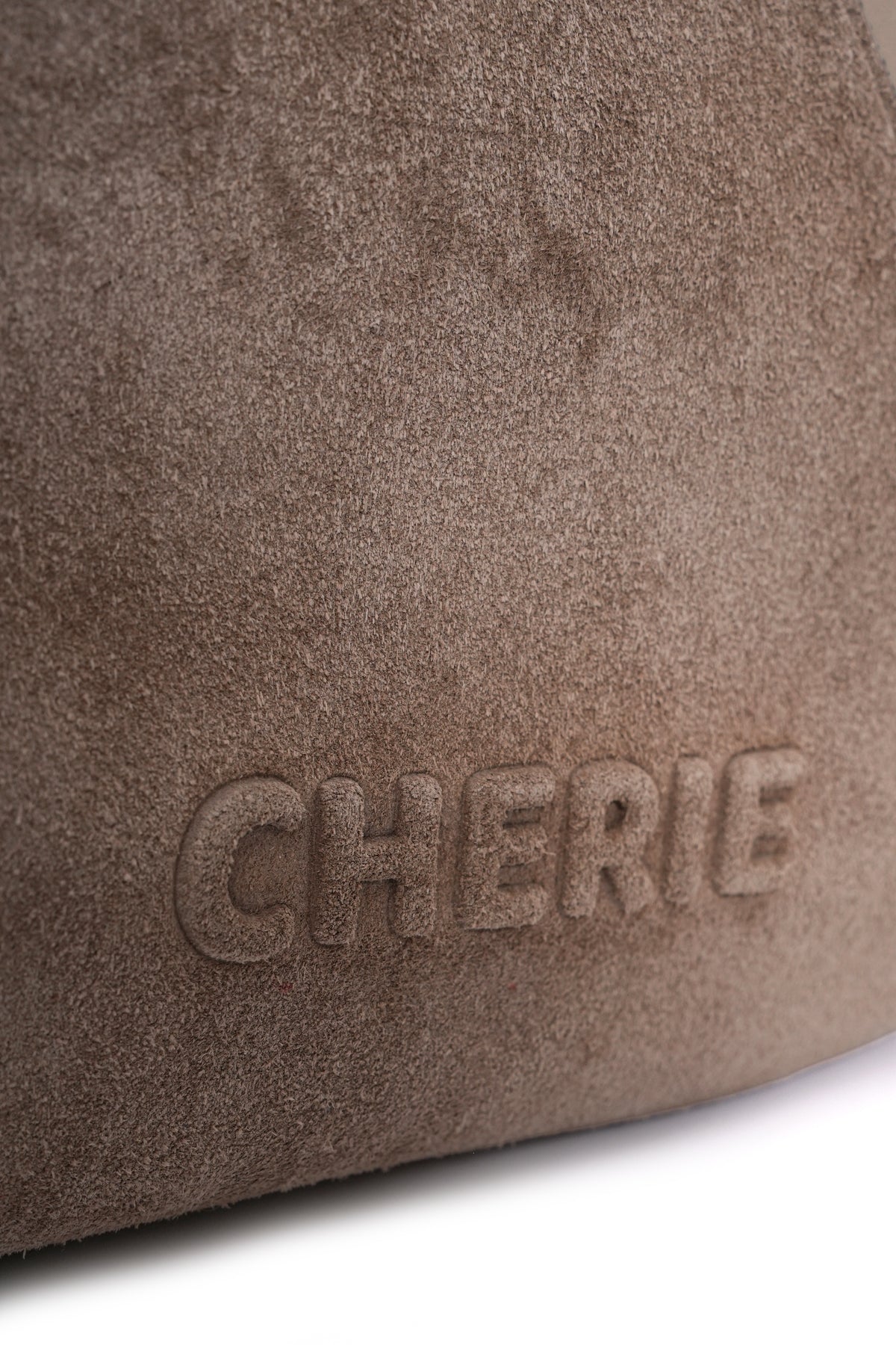 Katrina taupe suede/leather shoulder bag