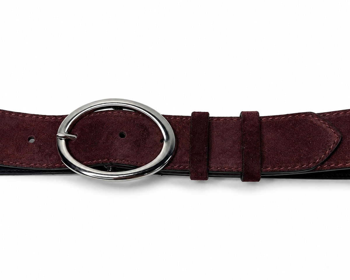 Serena Belt - Baby Bordo Süet