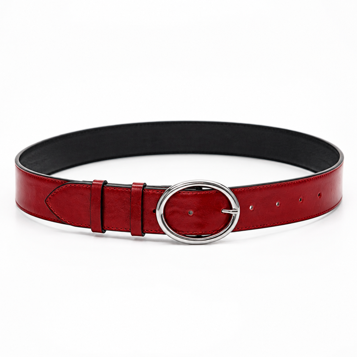 Serena Belt - Kırmızı Deri