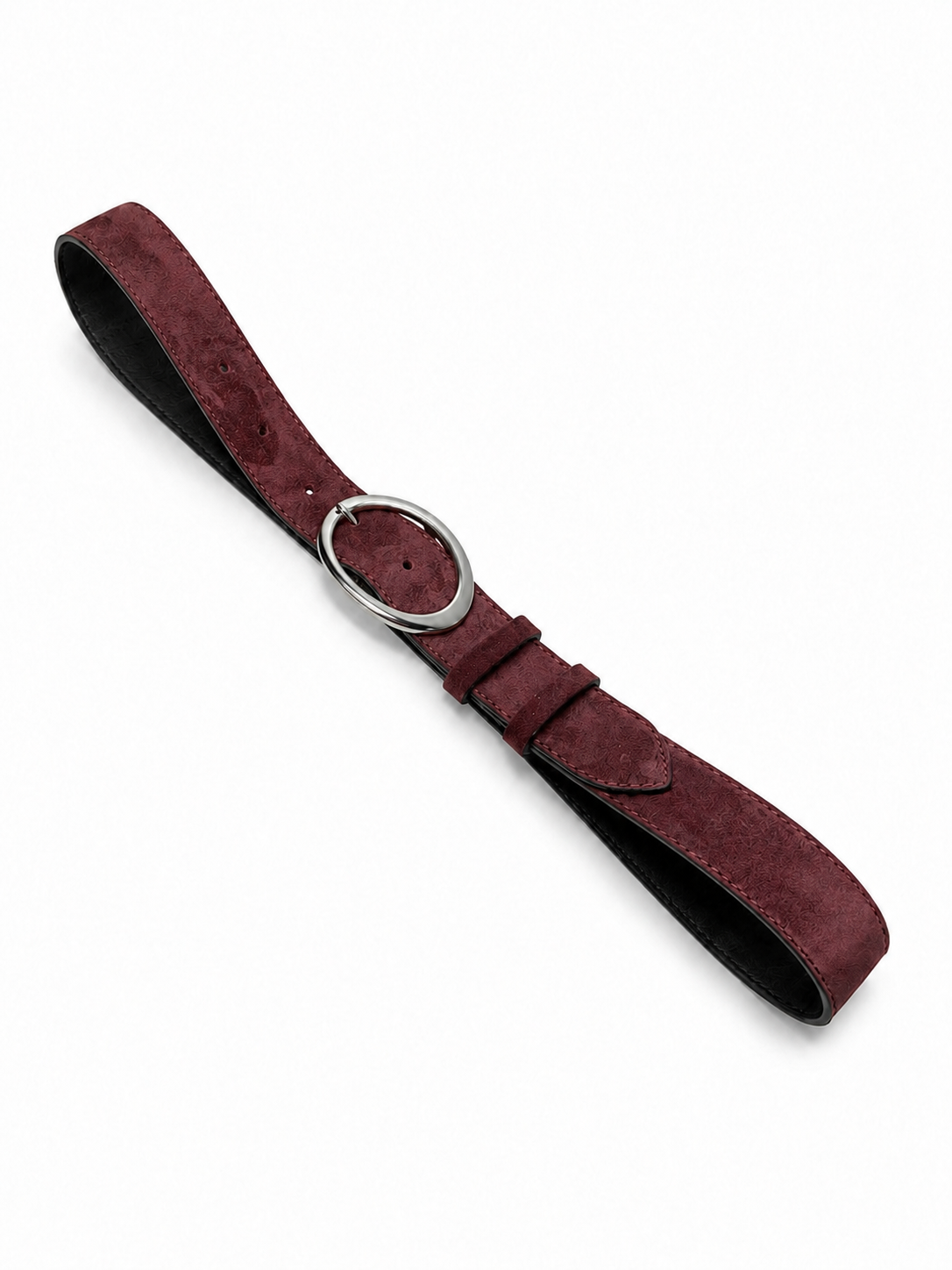 Serena Belt - Baby Bordo Süet