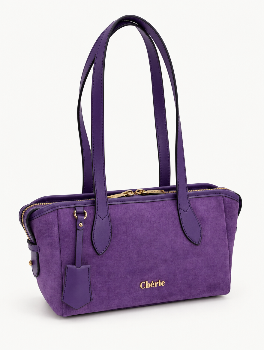 RACHEL SHOULDER - PURPLE SUEDE