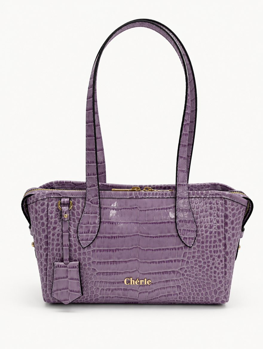 RACHEL SHOULDER - LILAC CROCO