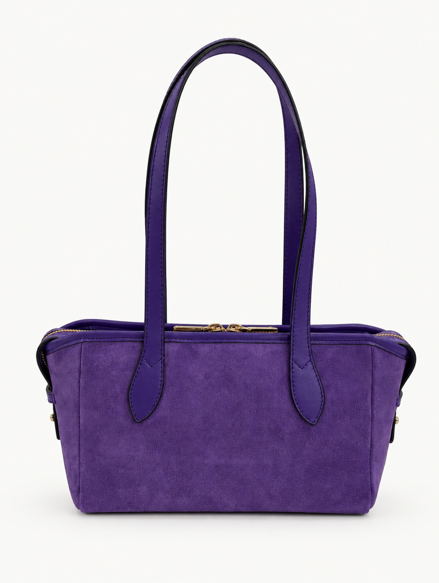 RACHEL SHOULDER - PURPLE SUEDE