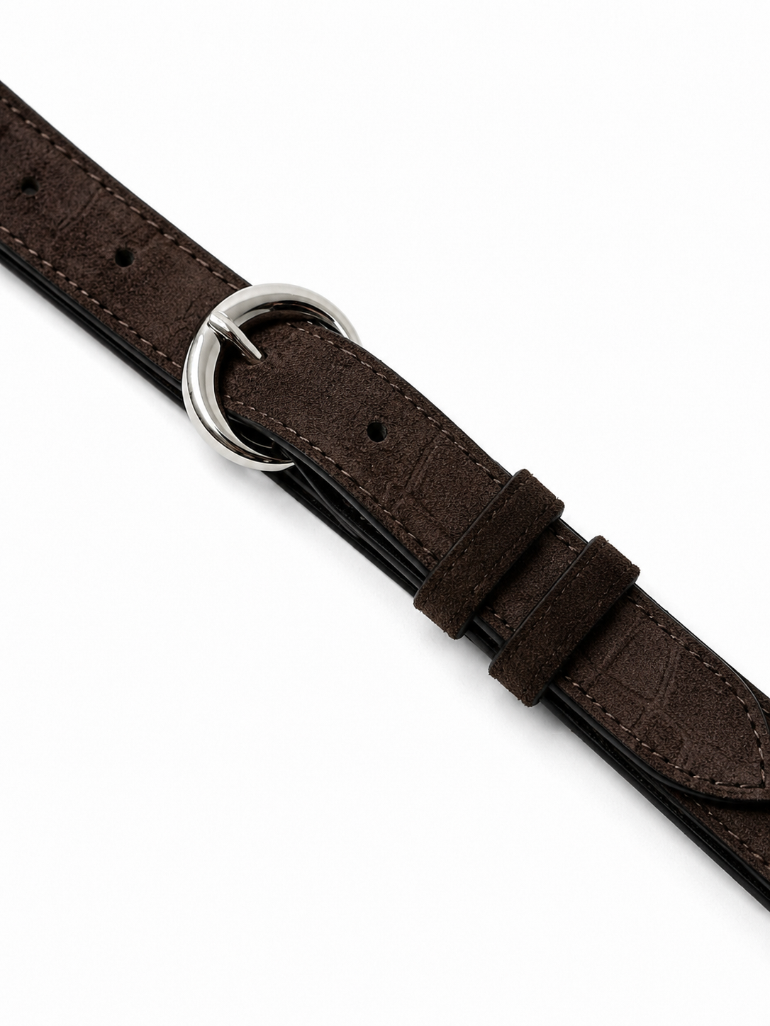 Dany Belt - Kahverengi Croc Süet