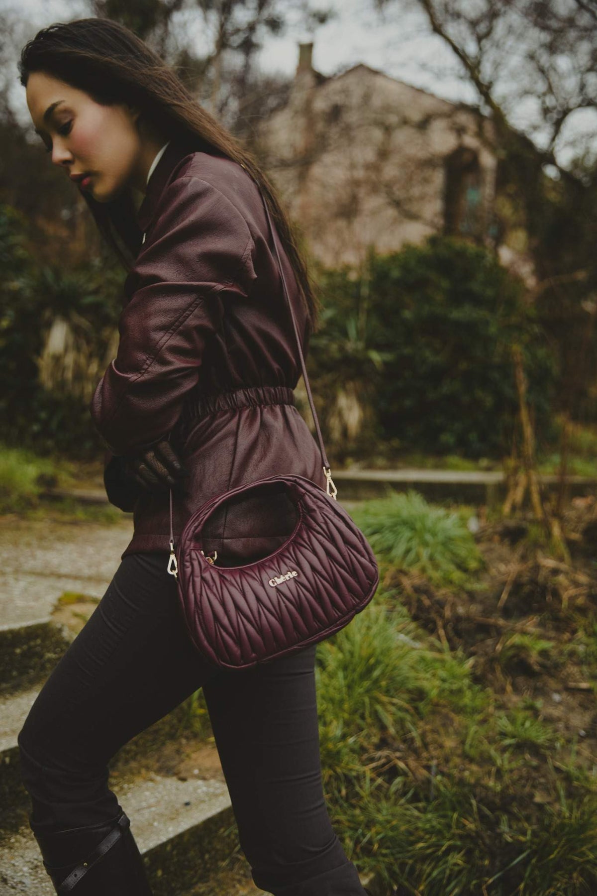 Phoebe leather burgundy