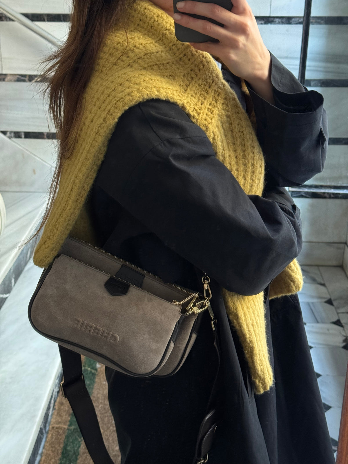 Lovita suede taupe/taupe