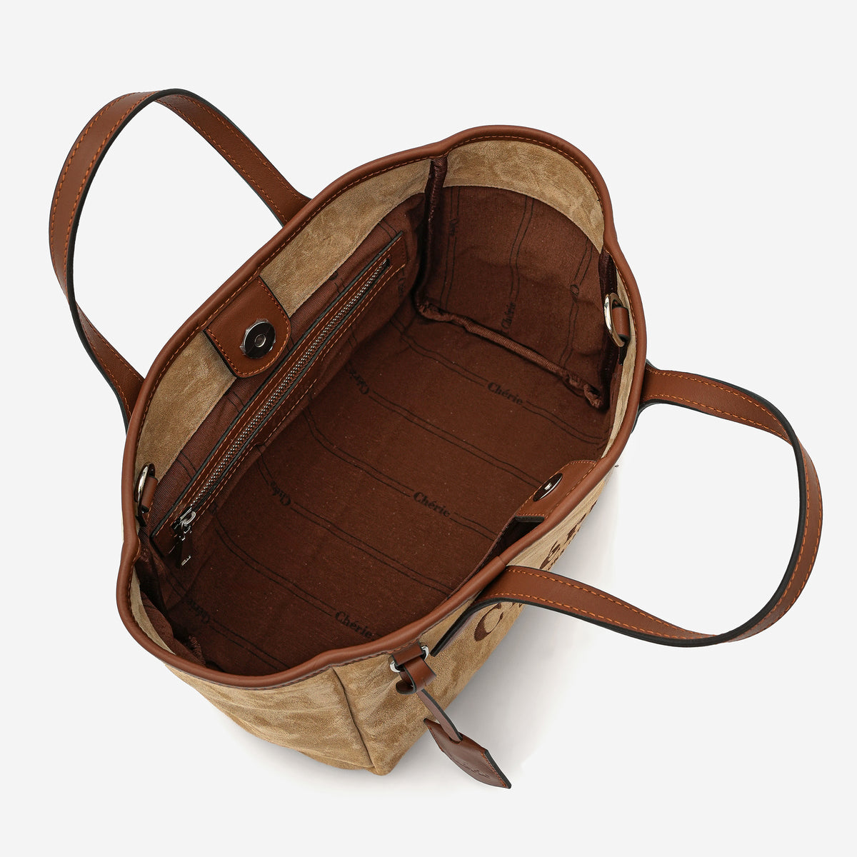 Rachel Medium Suede/Tan leather