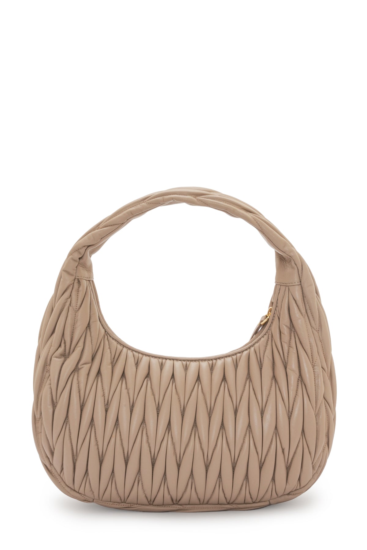 Phoebe leather large taupe