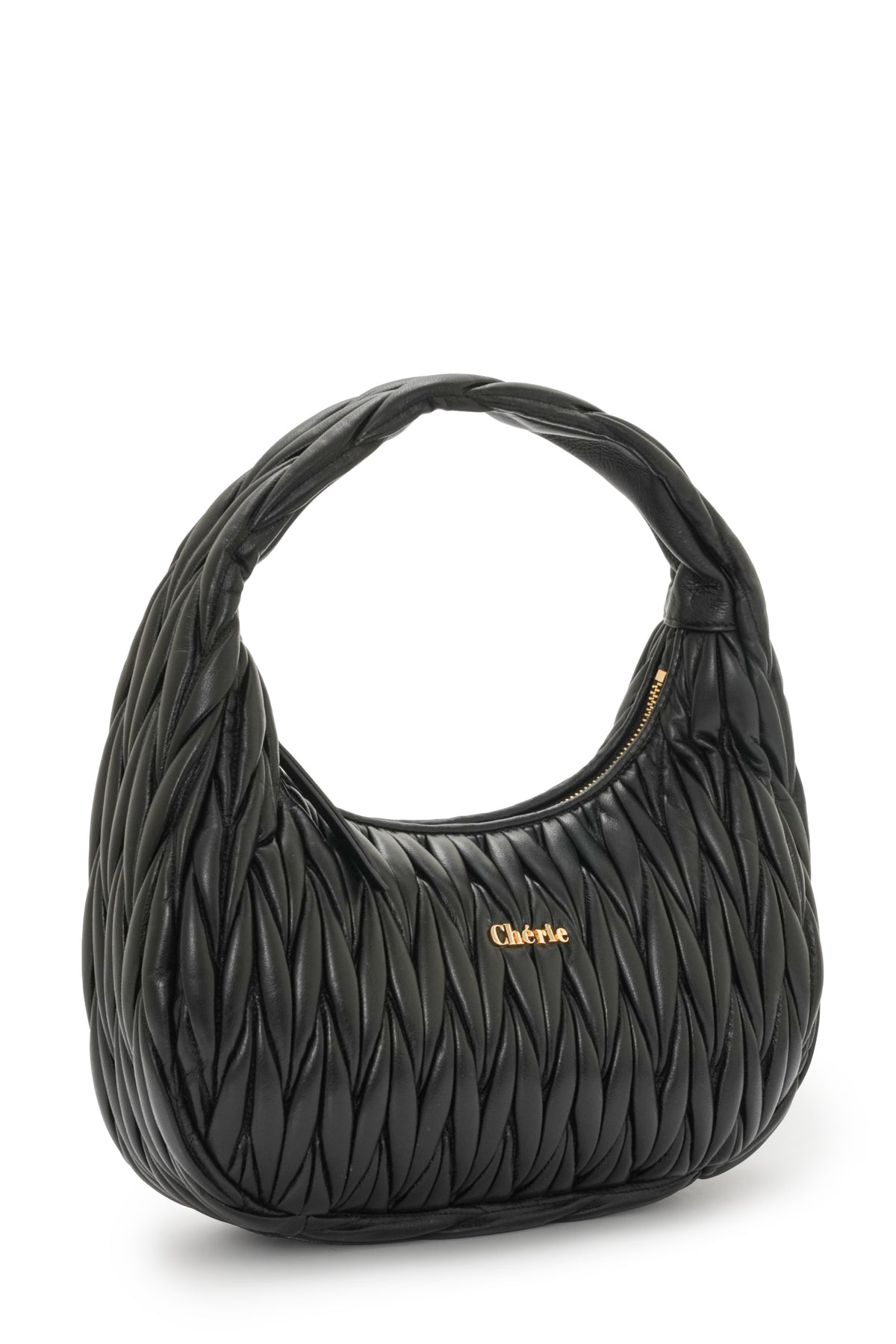 Phoebe leather large black