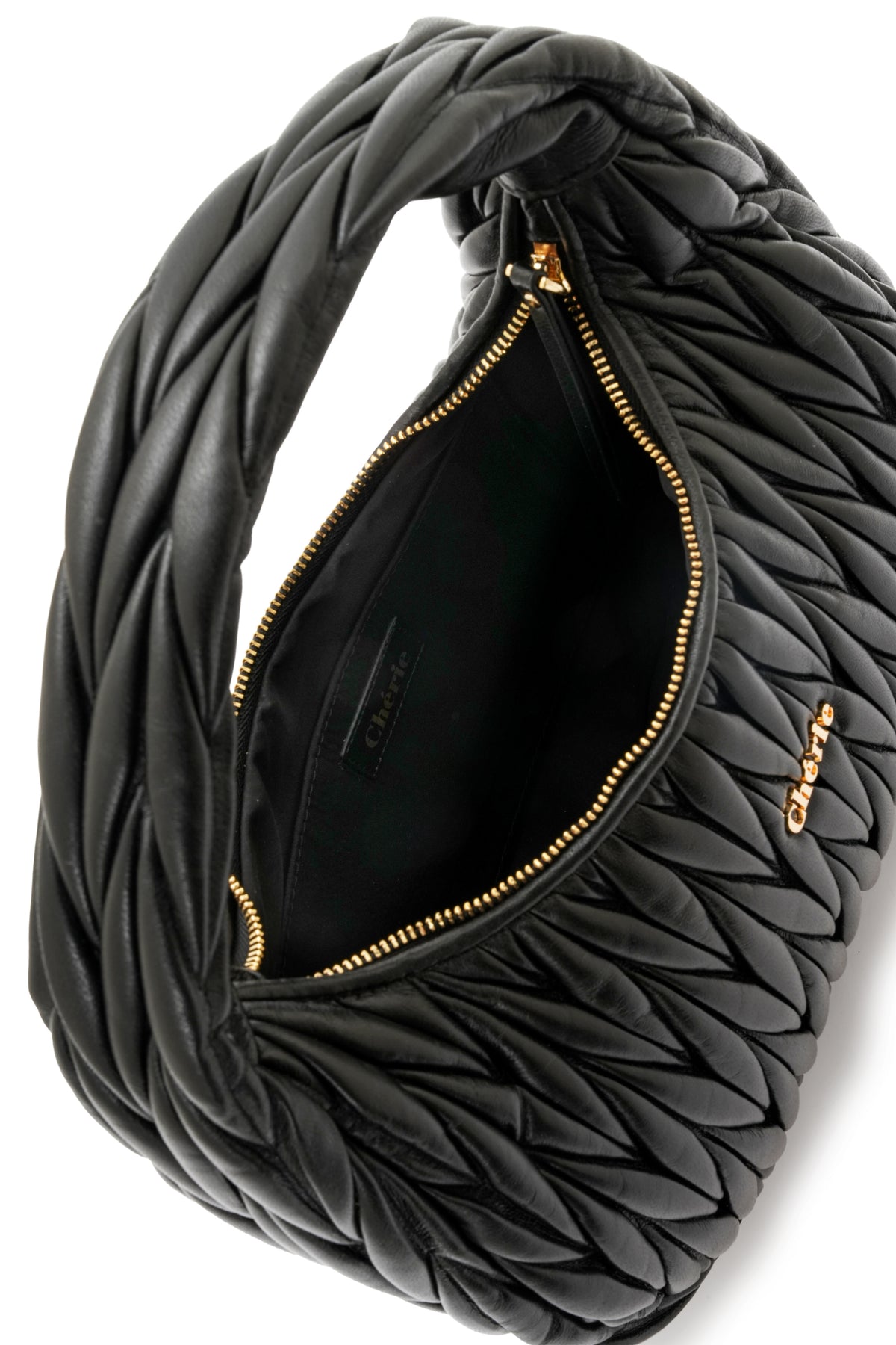 Phoebe leather large black