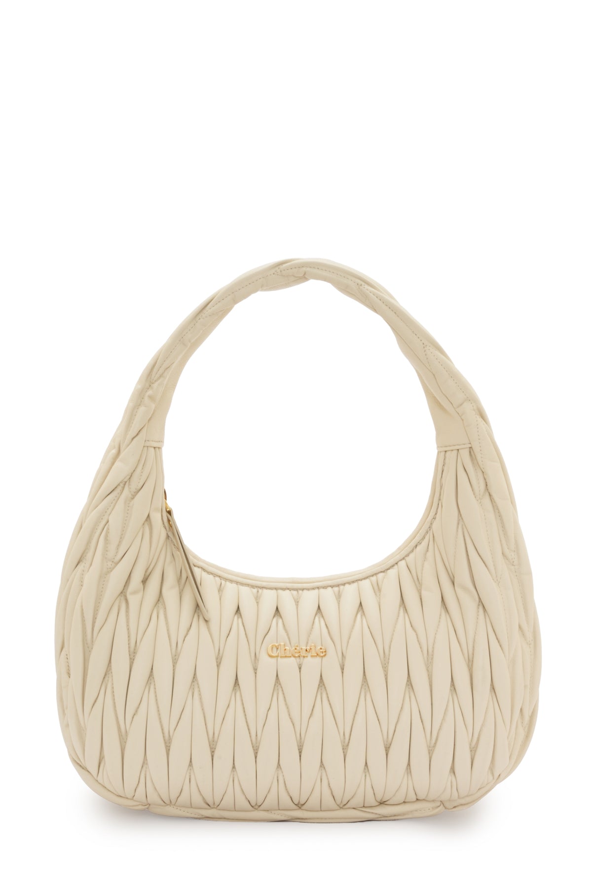 Phoebe leather large beige