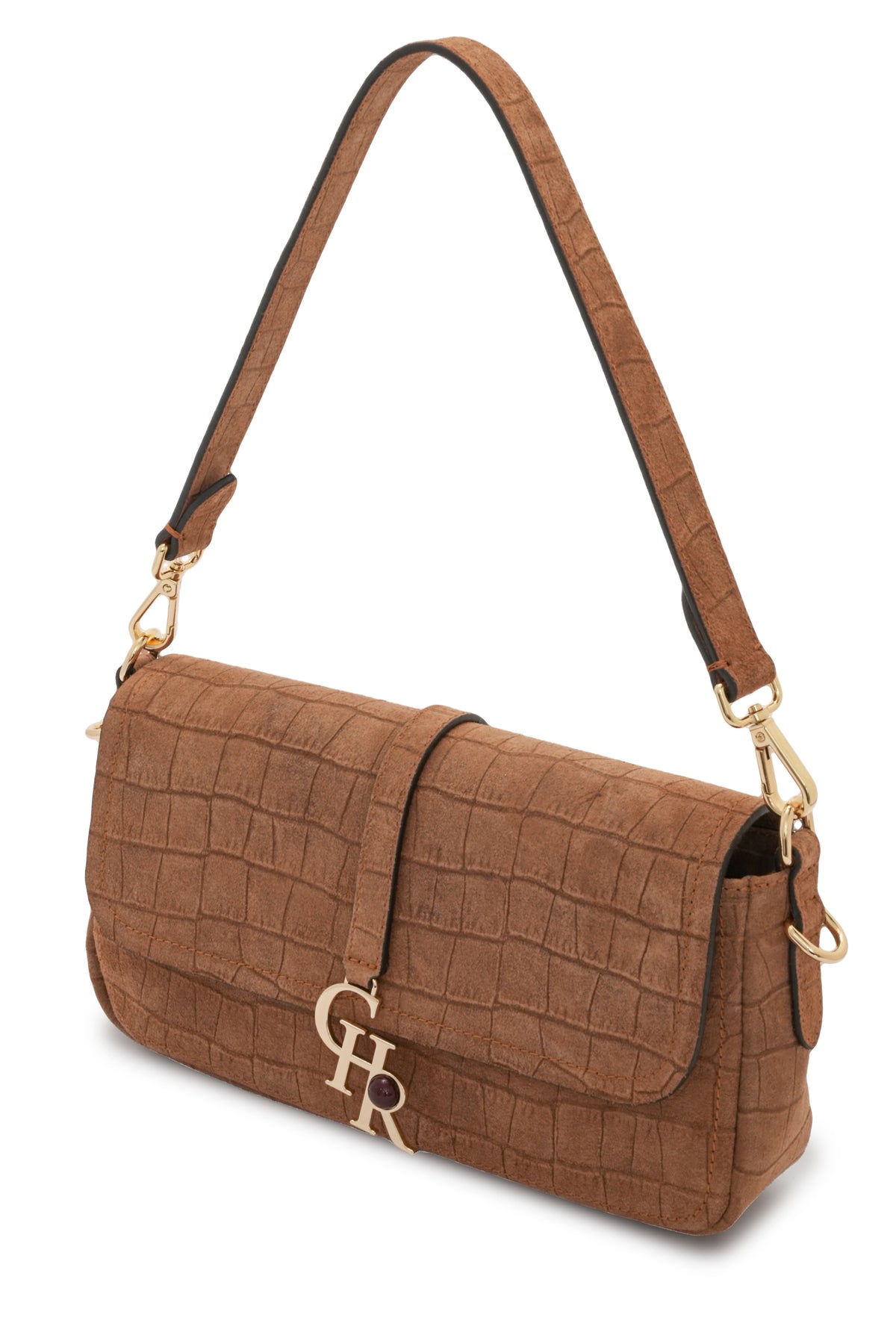 Stella - Tan Croc Suede | Medium